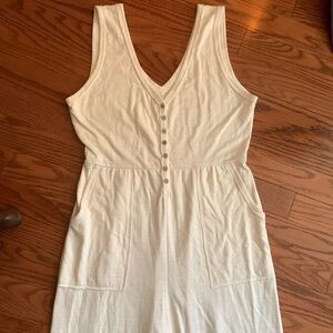 FP Beach super soft cream jumpsuit size XL.